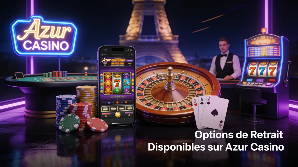 azur casino en France — Options de Retrait Disponibles sur Azur Casino